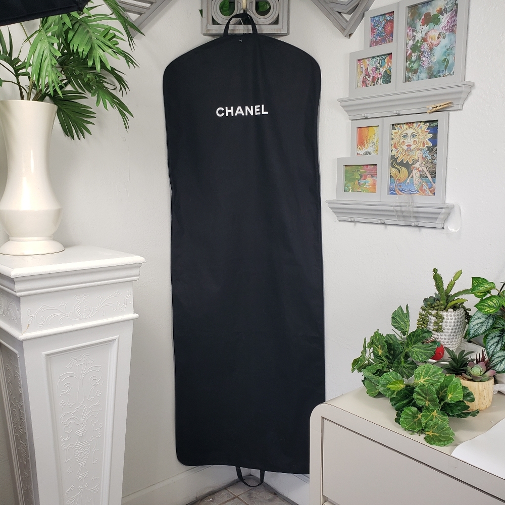 #3 Chanel Garment Black EXTRA Long 64 x 23 Formal Gown Tux Unisex Luggage Travel